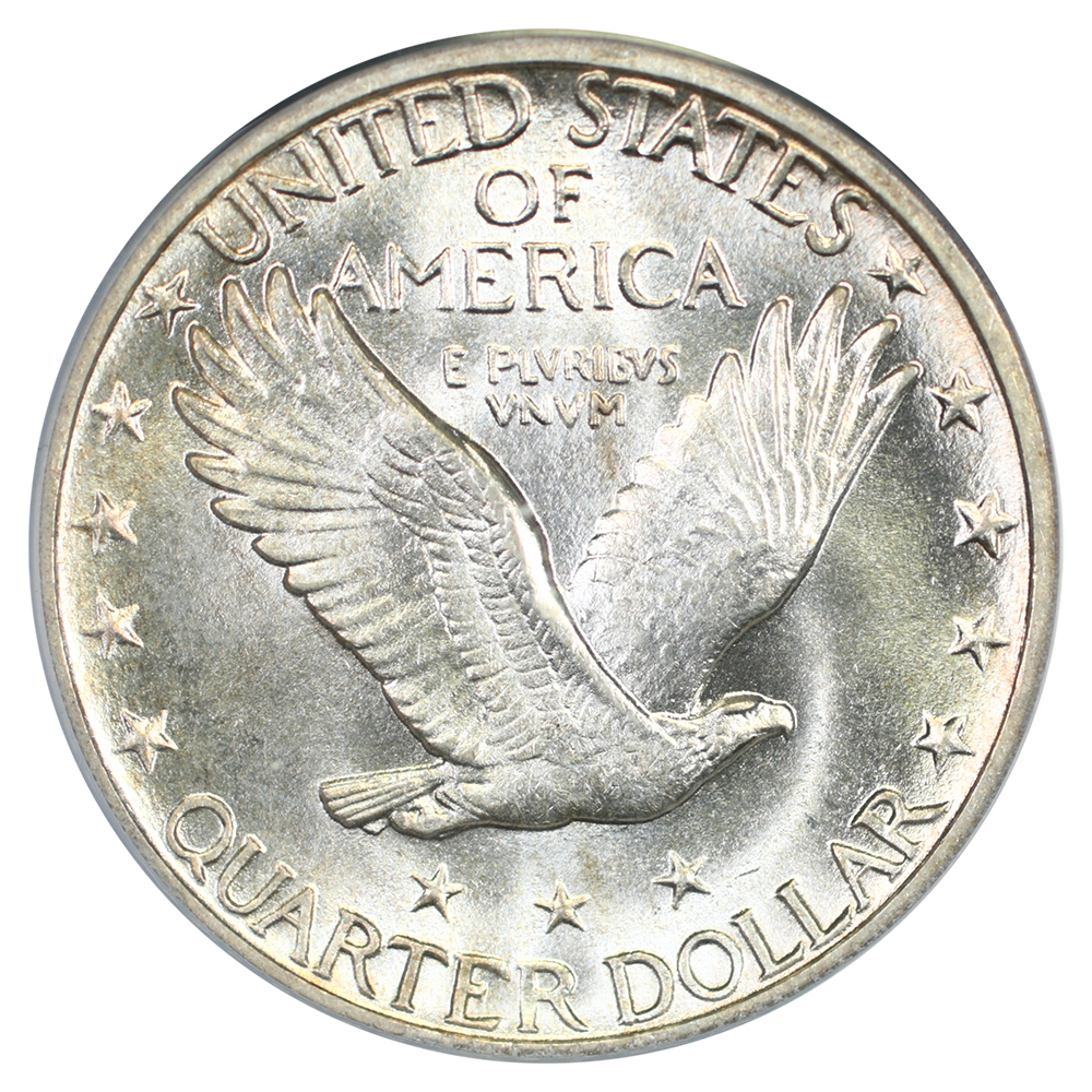 image for: 1917-S Type 2 25c PCGS MS64