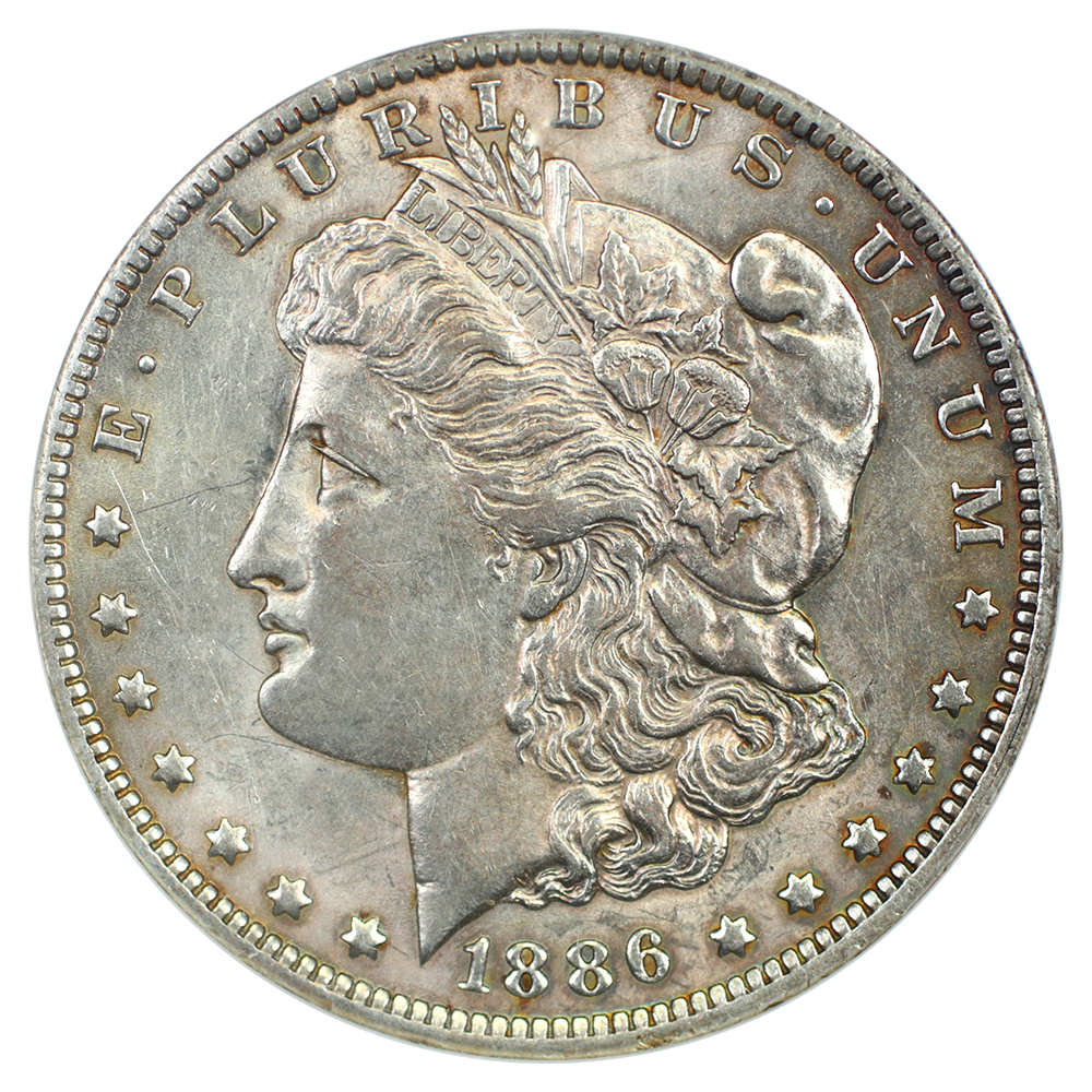 image for: 1886-O $1  NGC AU58