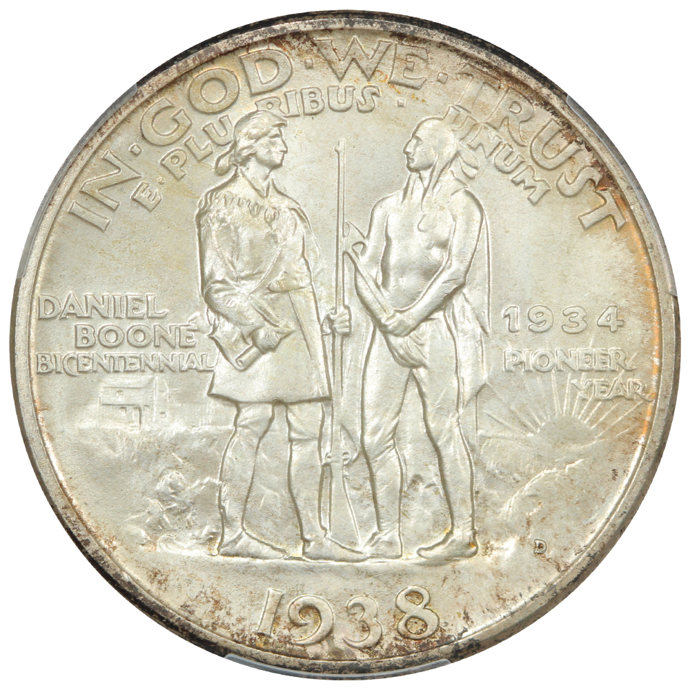 image for: 1938-D Boone 50c PCGS MS67