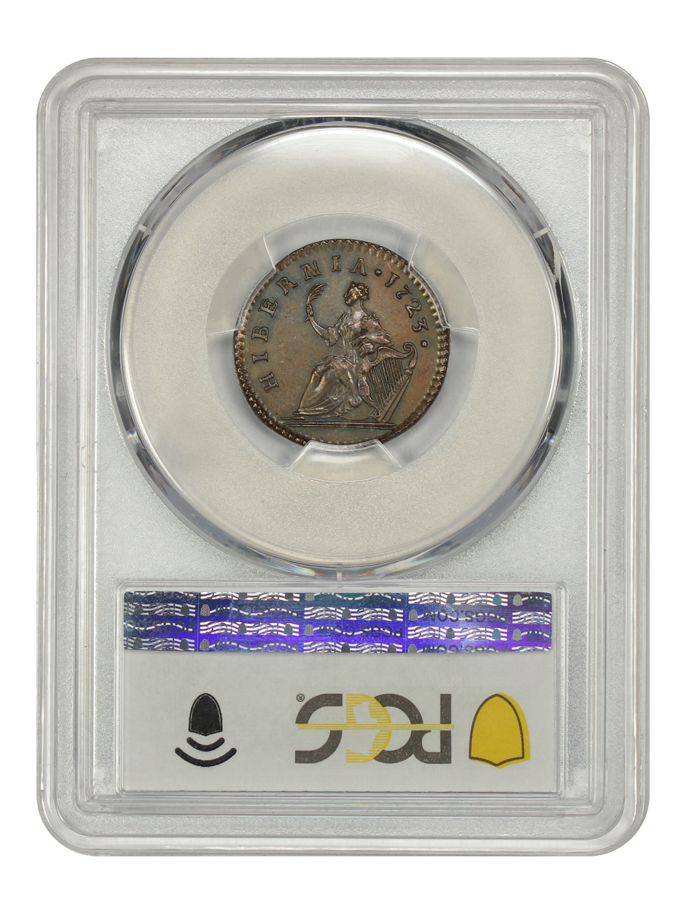 image for: 1723 Wood's Hibernia, DEI. GRATIA. REX Far PCGS MS63 BN