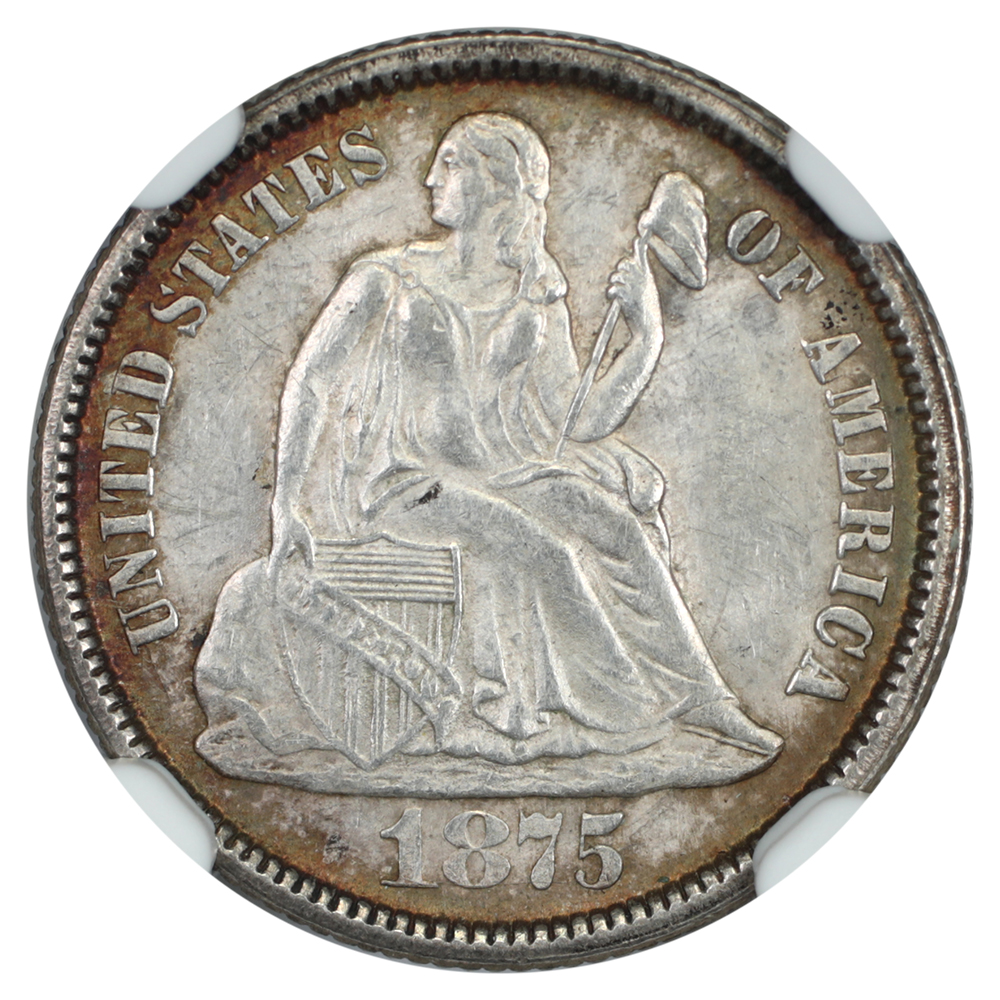 image for: 1875 10c NGC MS61