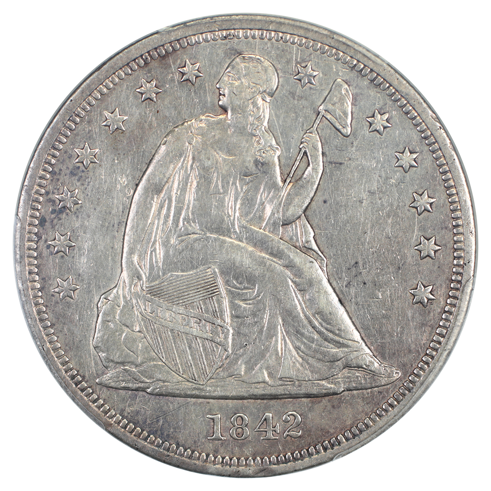 image for: 1842 $1  PCGS XF45
