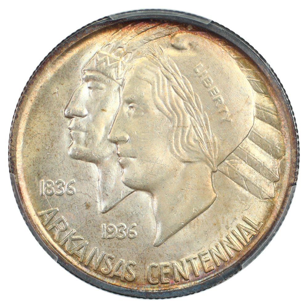 image for: 1936 Arkansas 50c PCGS MS66