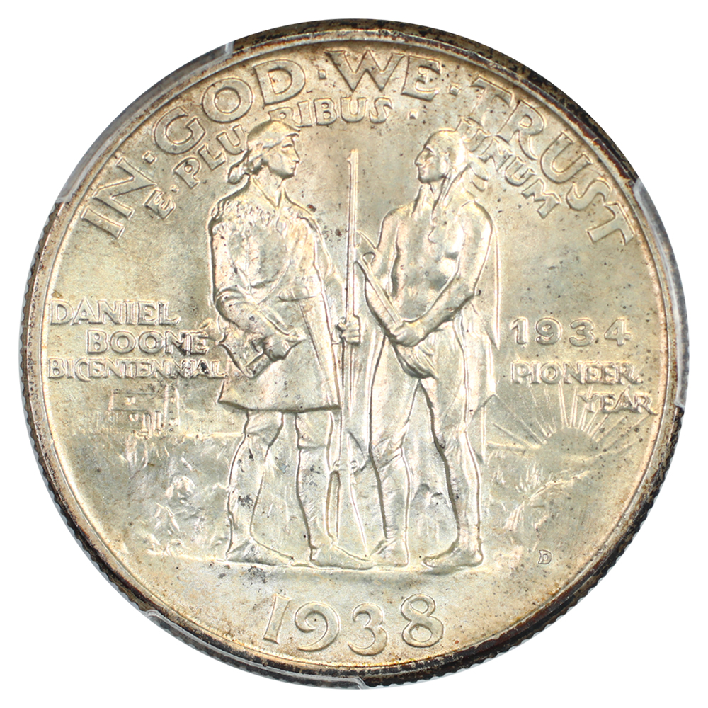 image for: 1938-D Boone 50c PCGS MS66