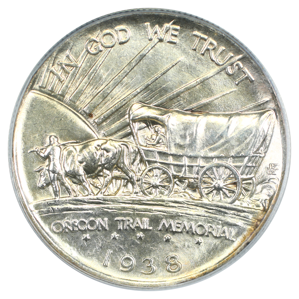 image for: 1938-S Oregon Trail 50c PCGS MS66