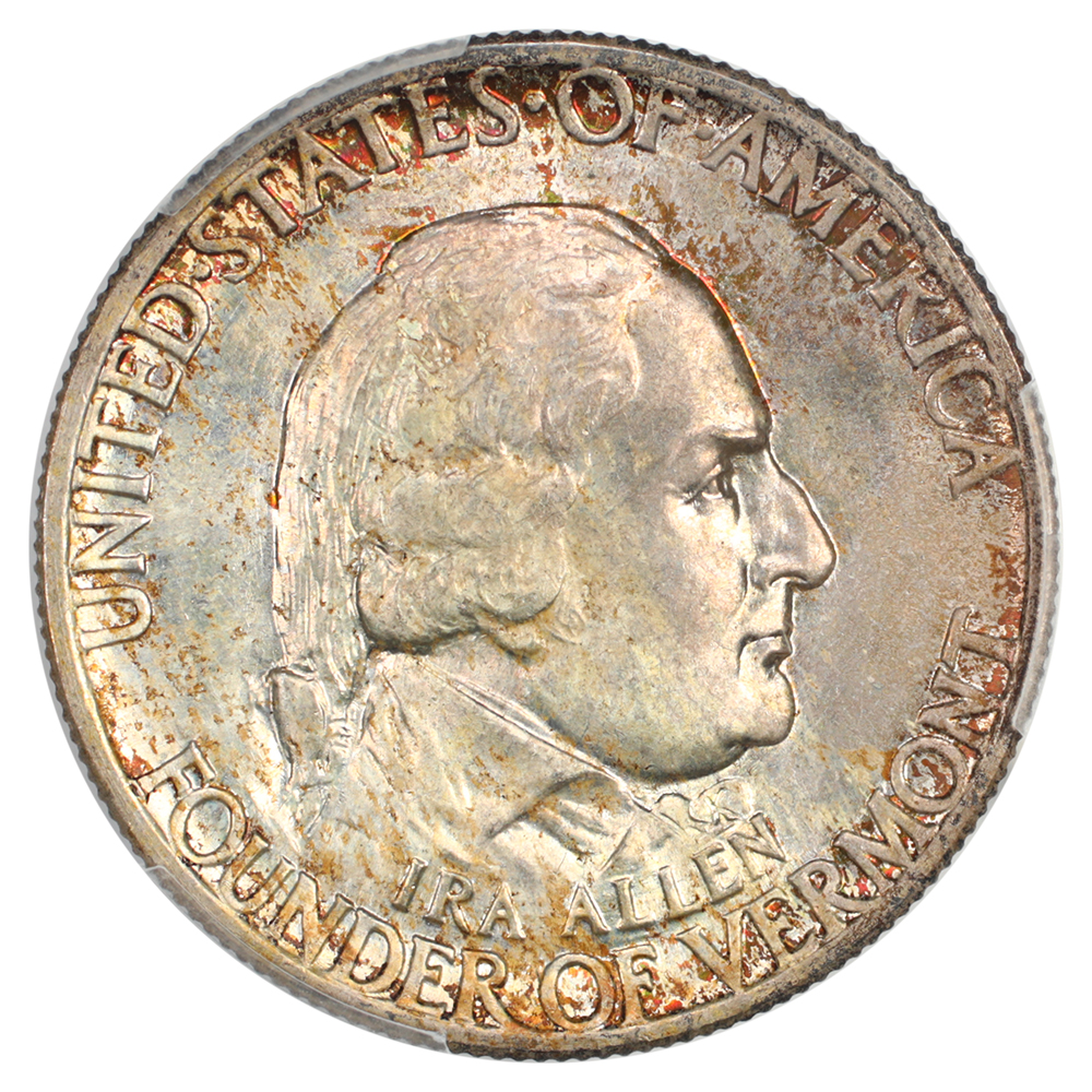 image for: 1927 Vermont 50c PCGS MS66