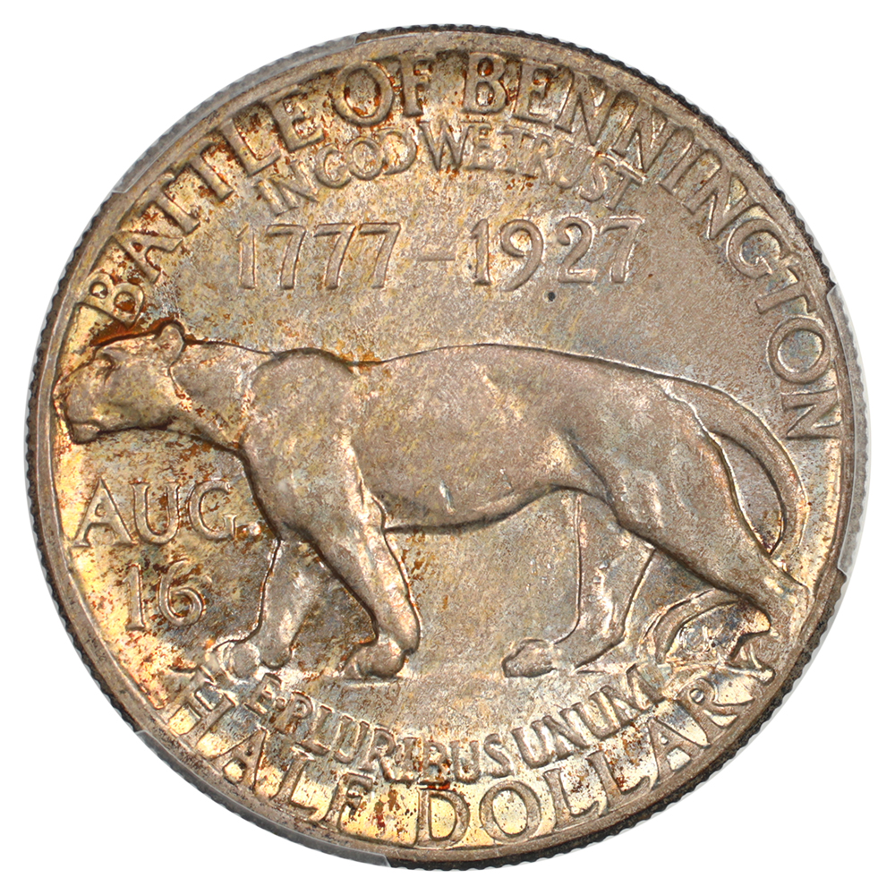 image for: 1927 Vermont 50c PCGS MS66