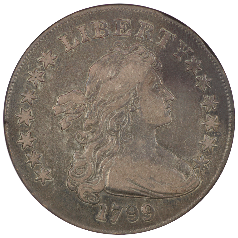 image for: 1799 Irregular Date, 13 Stars, B-13, BB-151 $1 NGC VF30