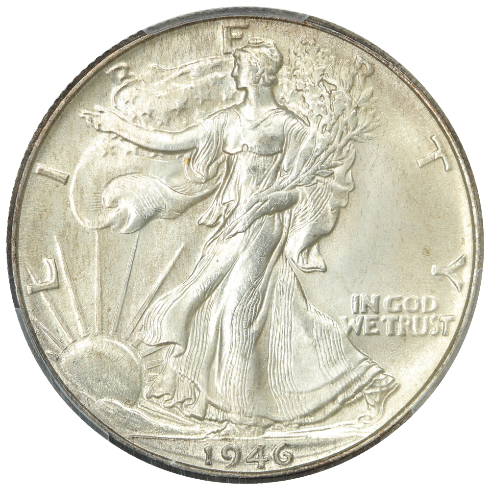 image for: 1946 50c PCGS MS65
