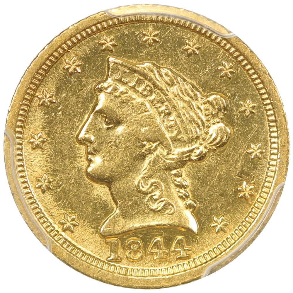 image for: 1844-D $2 1/2 PCGS MS61