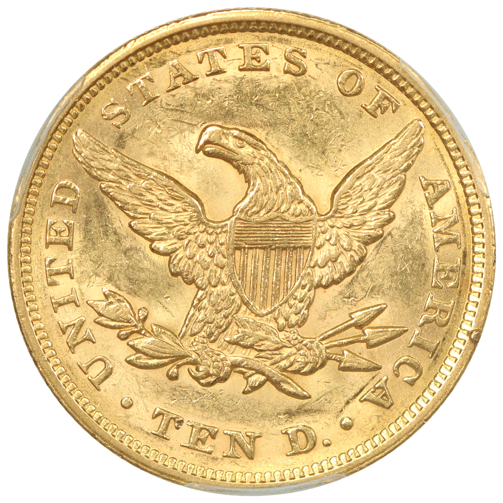 image for: 1851 $10  PCGS MS61
