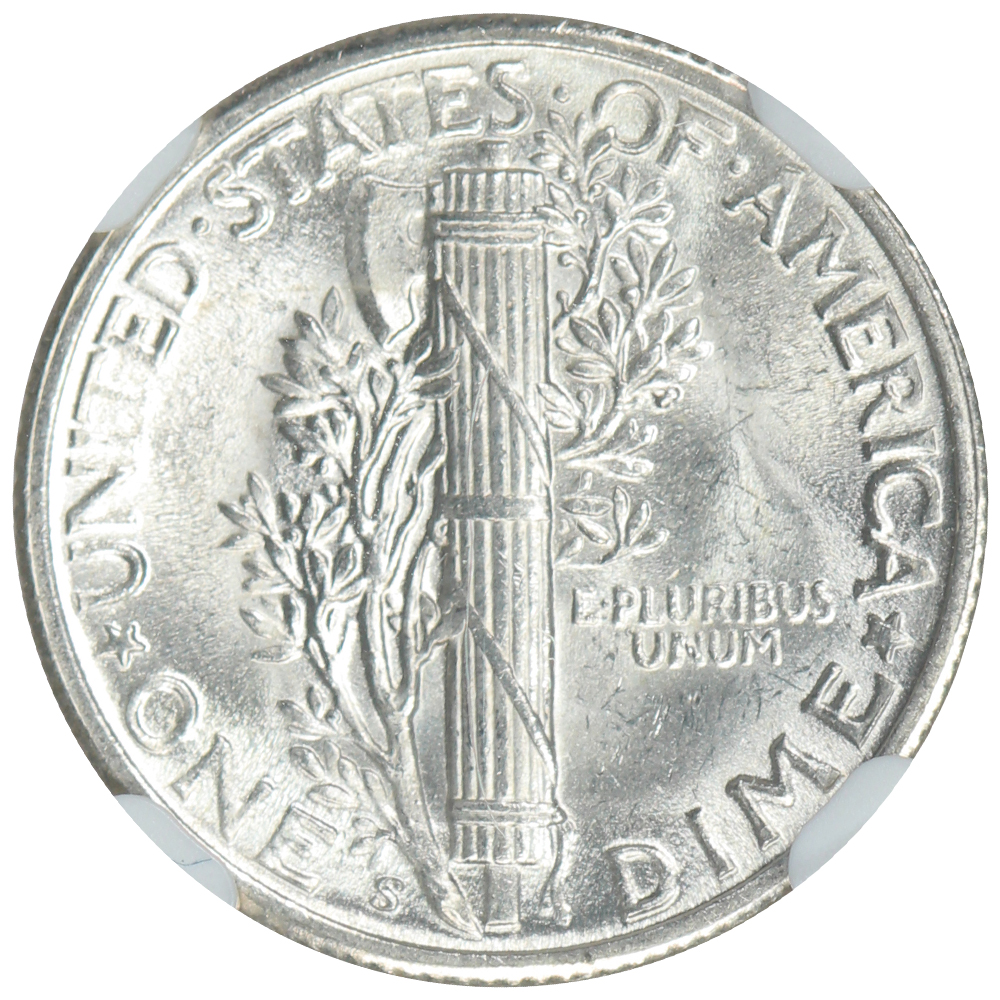 image for: 1944-S 10c NGC MS65