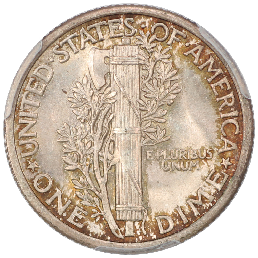 image for: 1916 Mercury 10c PCGS MS64