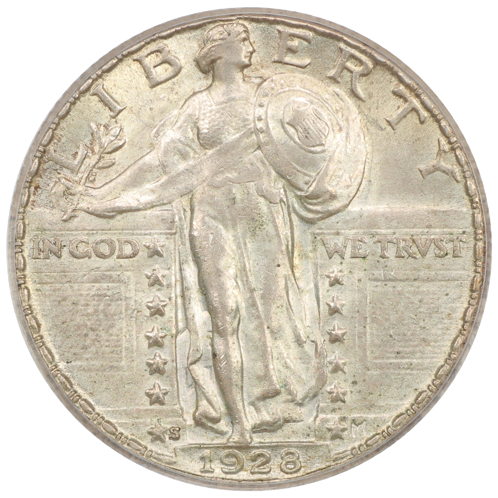 image for: 1928-S 25c PCGS MS64