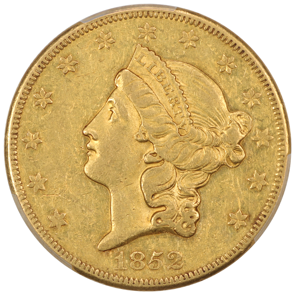 image for: 1852-O $20  PCGS AU53