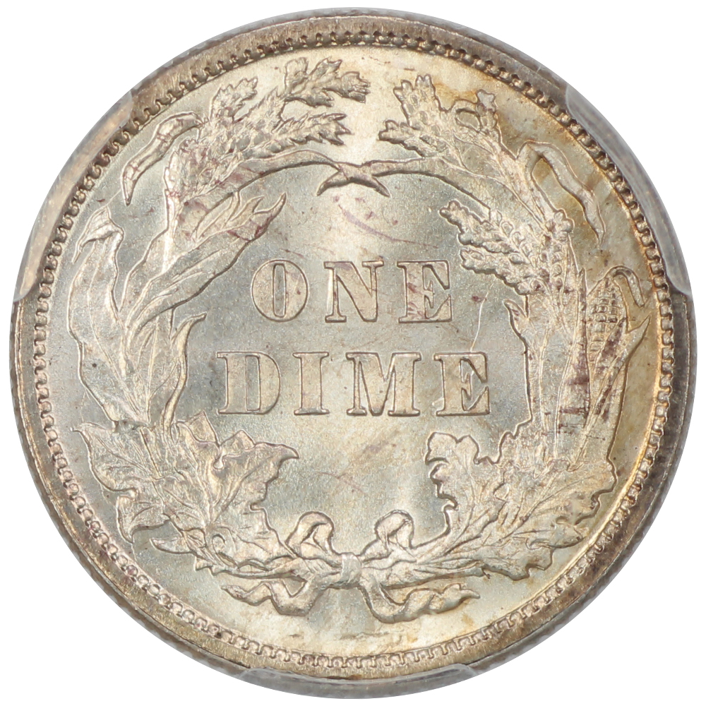 image for: 1891 10c PCGS MS66