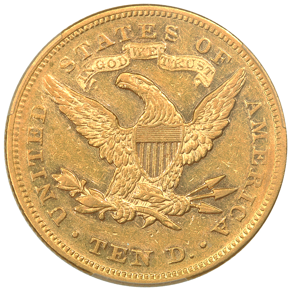 image for: 1870 $10  PCGS AU53