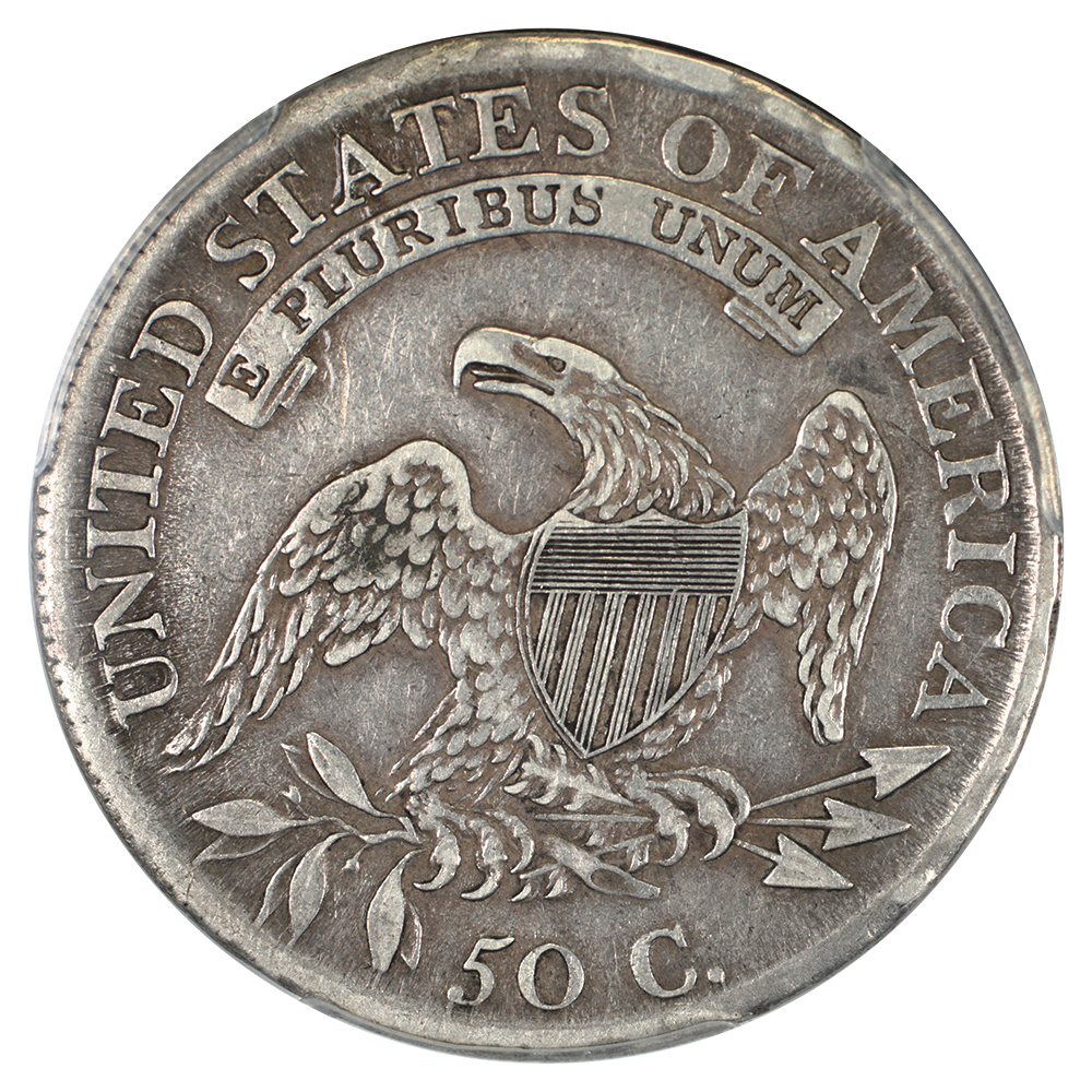 image for: 1809 III Edge 50c PCGS XF40
