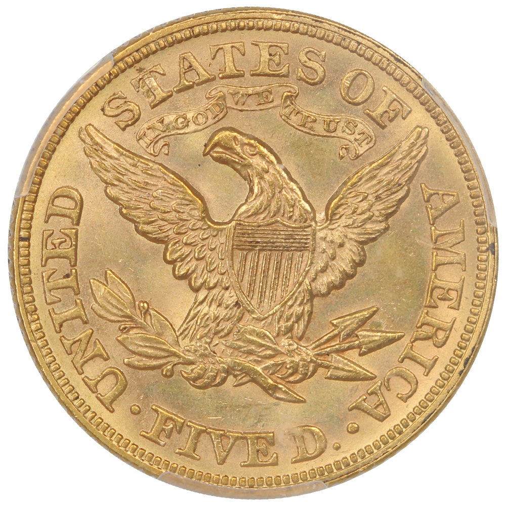 image for: 1879 $5  PCGS MS64