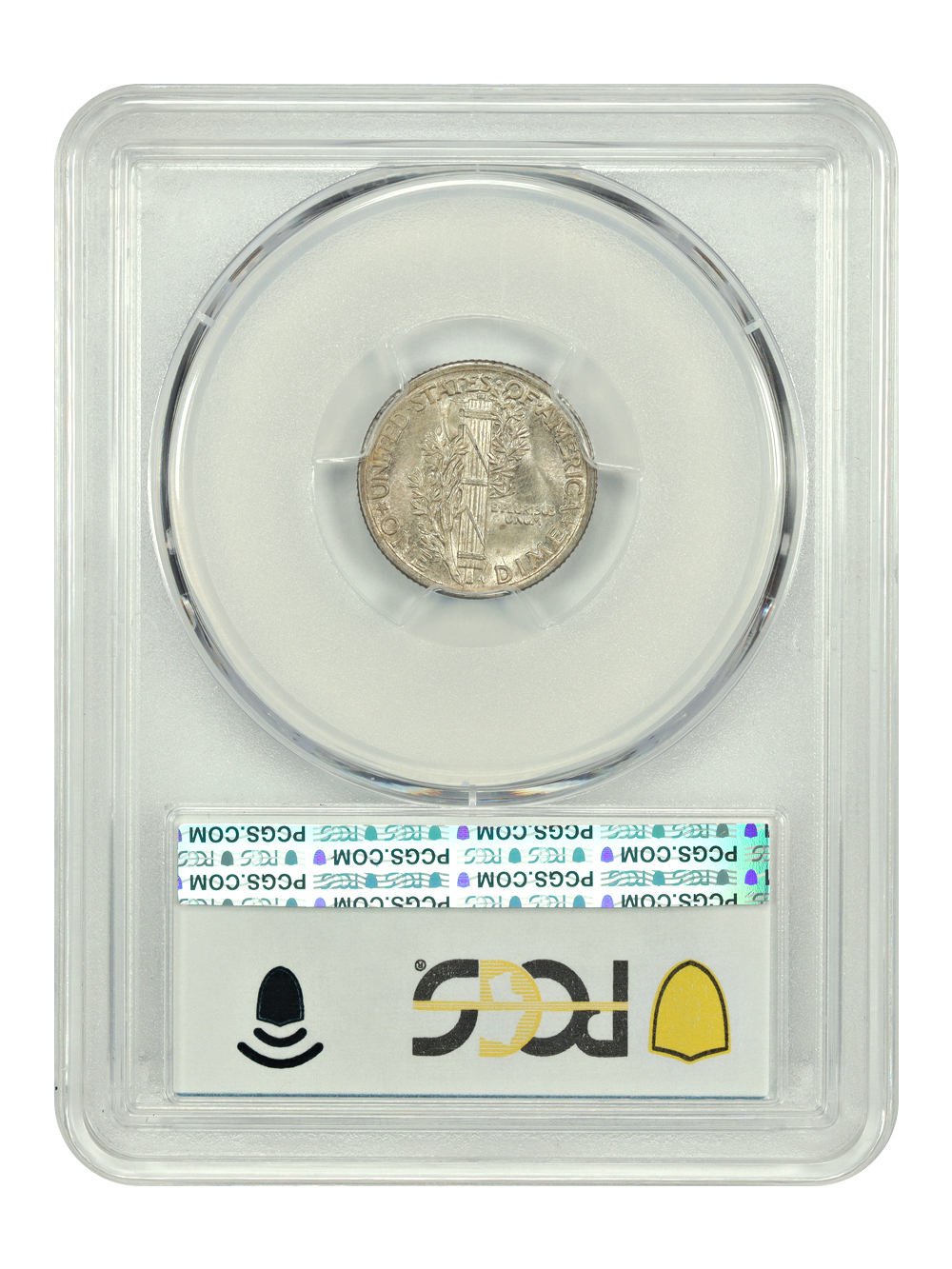 image for: 1916 Mercury 10c PCGS MS63 FB
