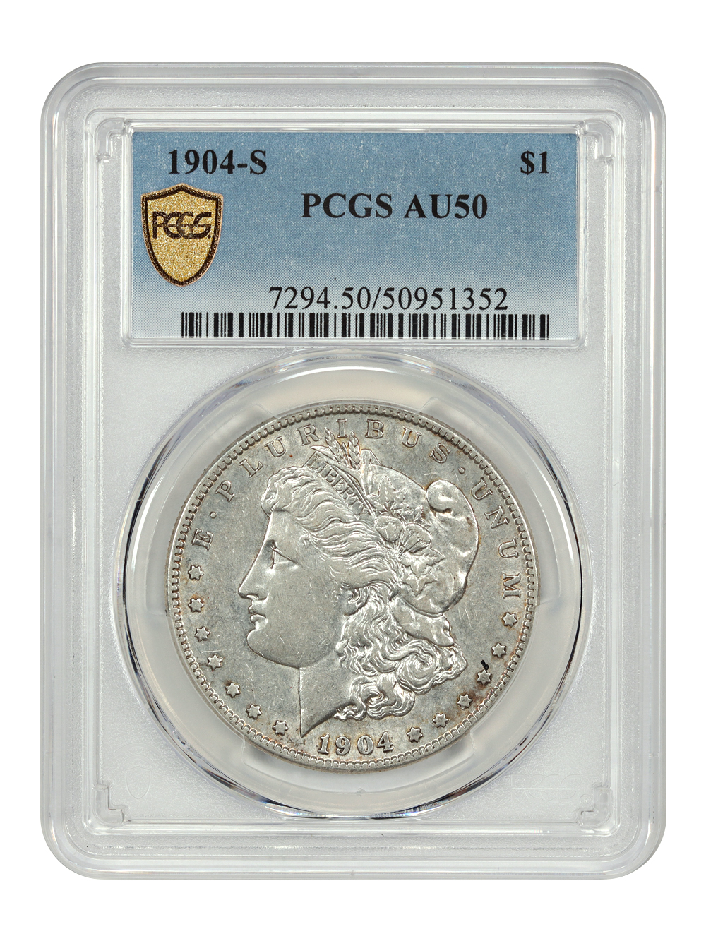 image for: 1904-S $1 PCGS AU50