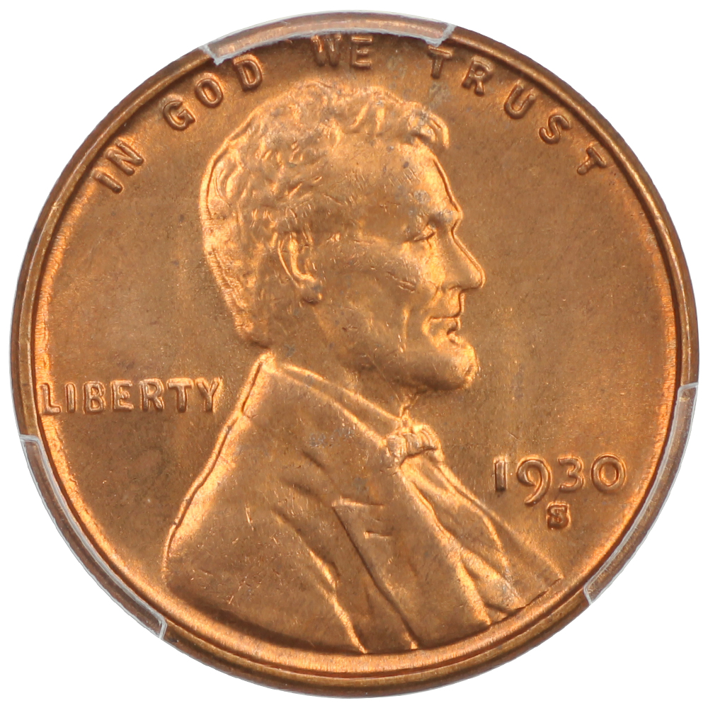 image for: 1930-S 1c PCGS MS66 RD
