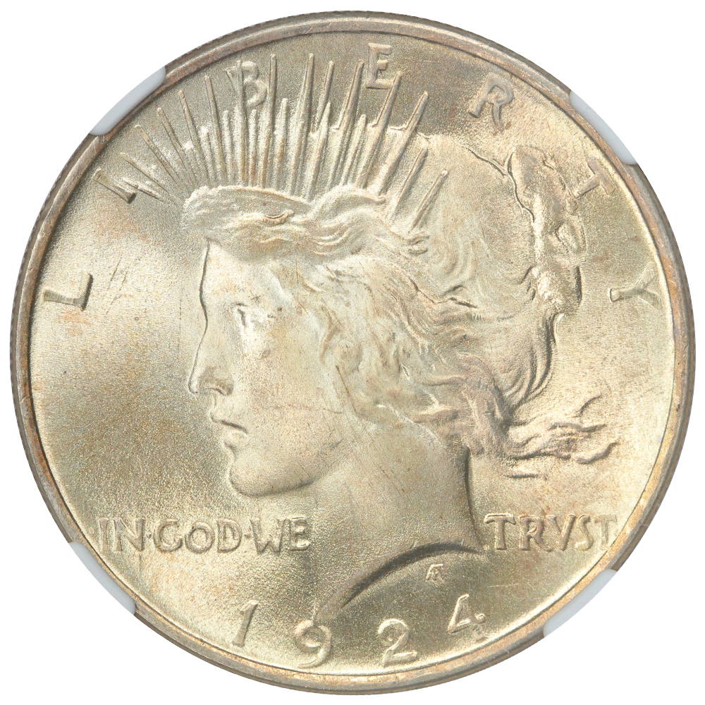 image for: 1924 $1  NGC MS66