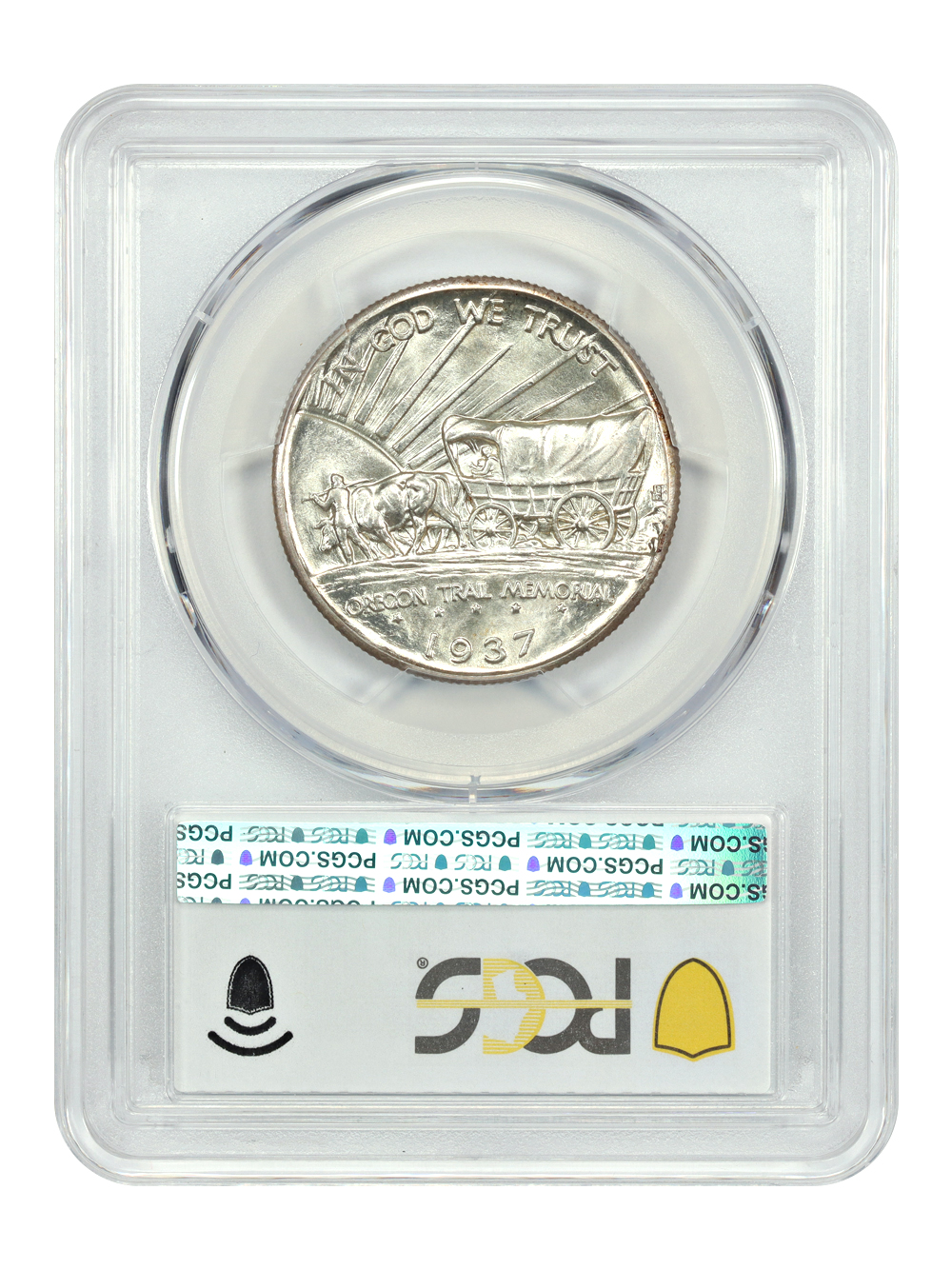 image for: 1937-D Oregon Trail 50c PCGS MS67