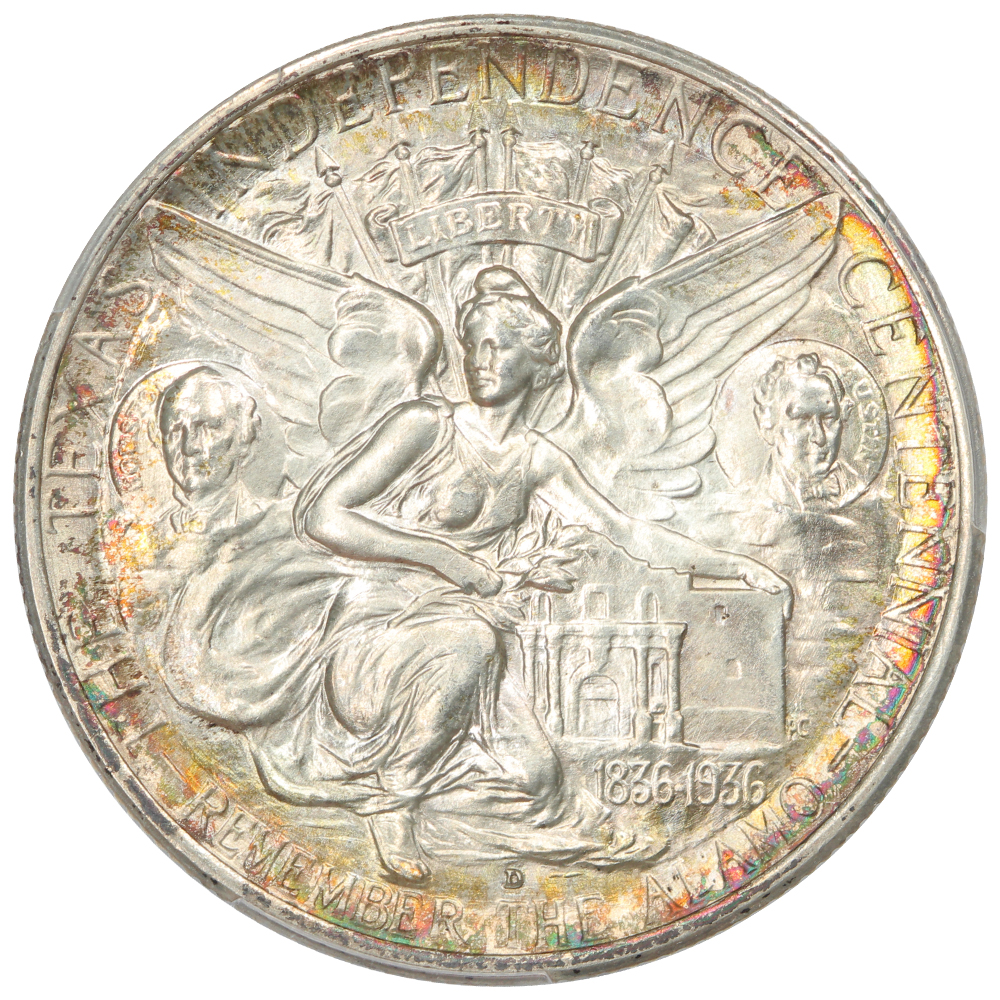 image for: 1936-D Texas 50c PCGS MS67