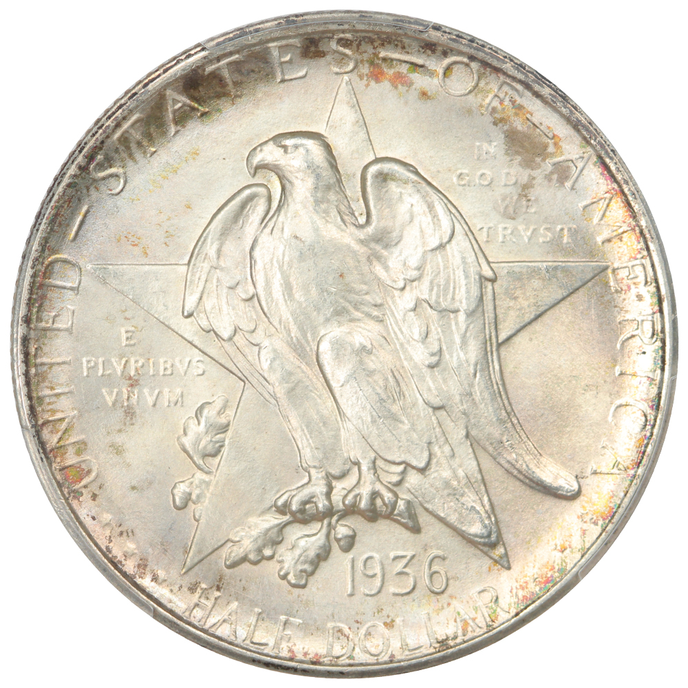 image for: 1936-D Texas 50c PCGS MS67