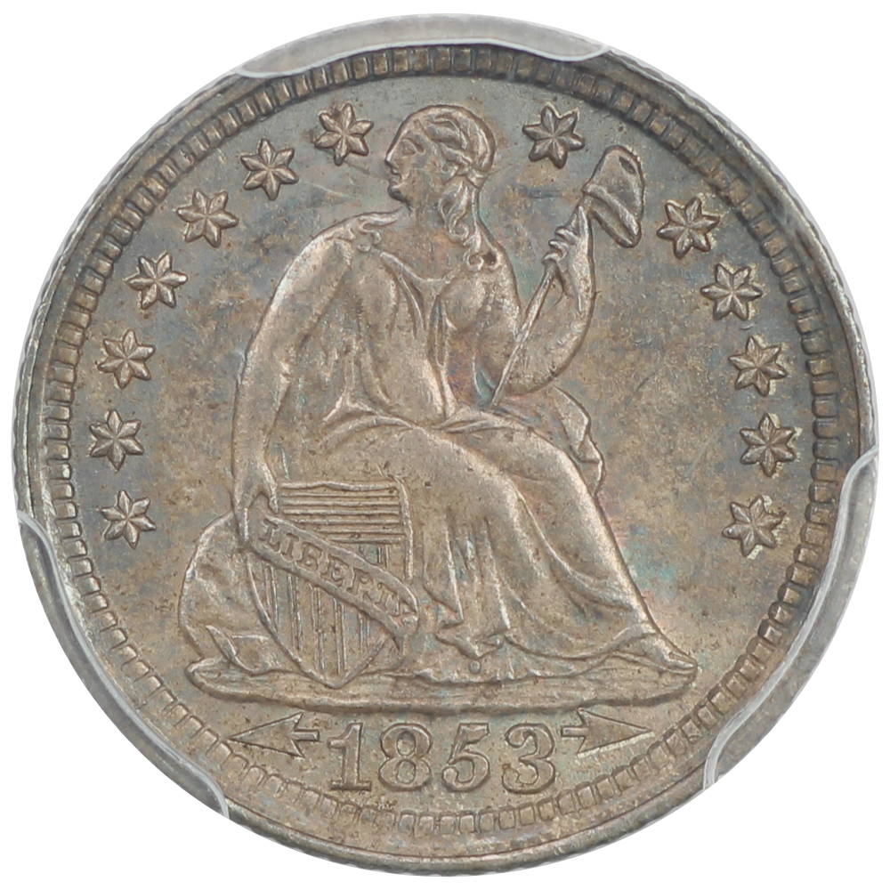 image for: 1853 Arrows H10c PCGS MS64