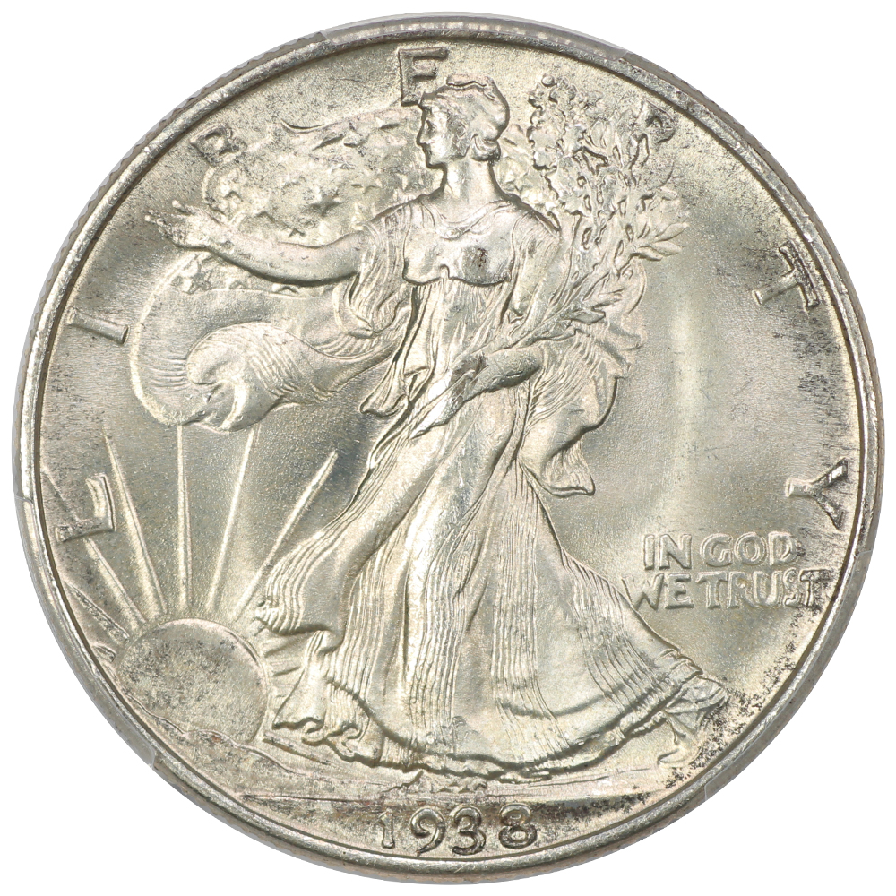 image for: 1938 50c PCGS MS67