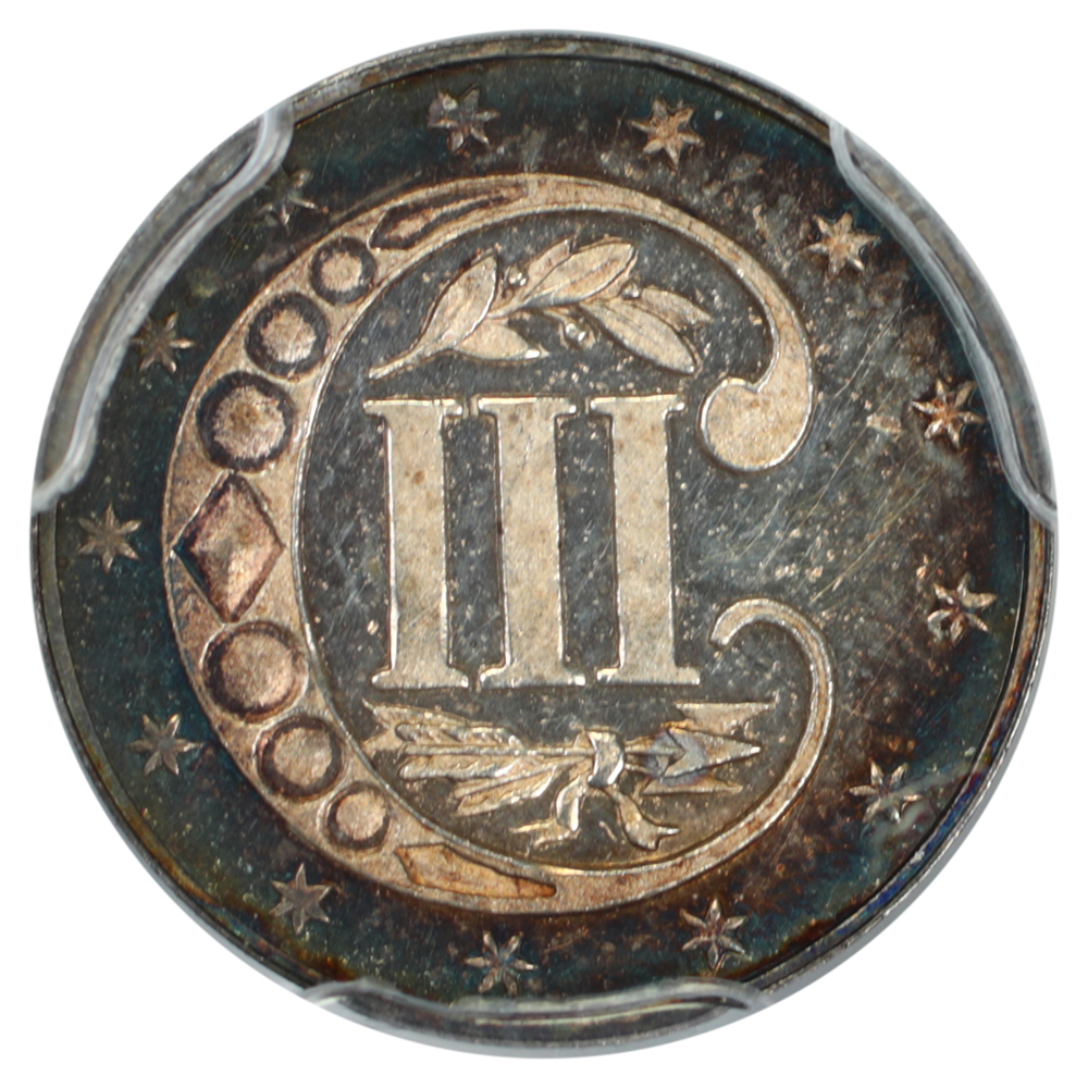 image for: 1864 3cS PCGS PR65 CAM
