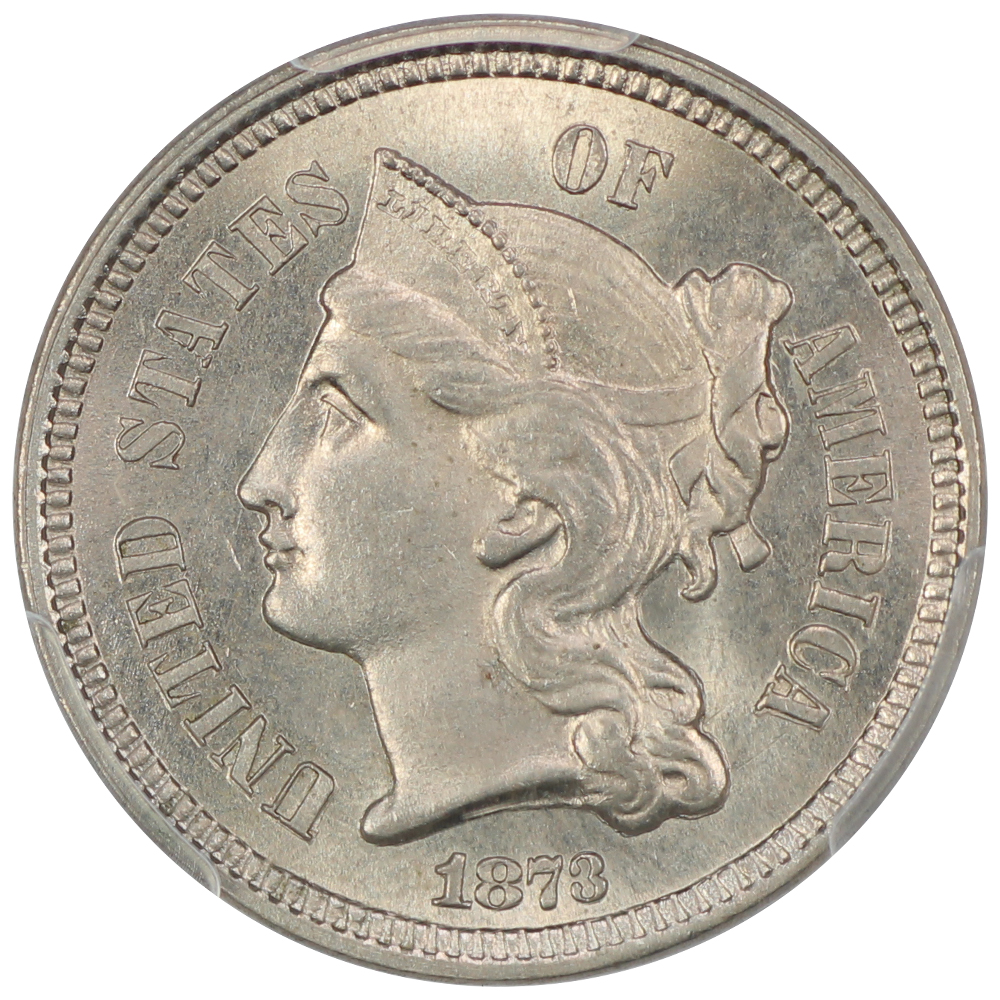 image for: 1873 Closed 3 3cN PCGS MS65