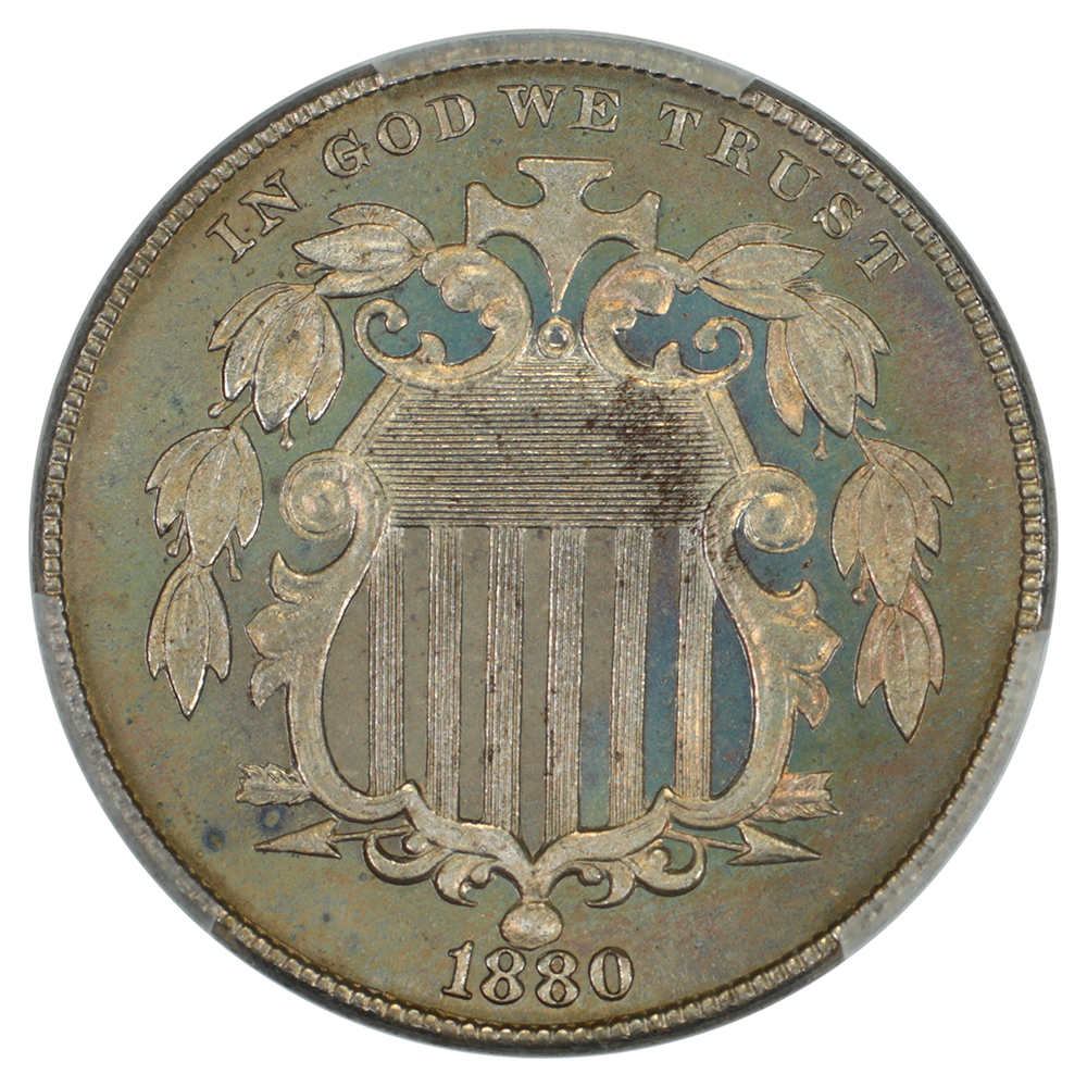 image for: 1880 5c PCGS PR66
