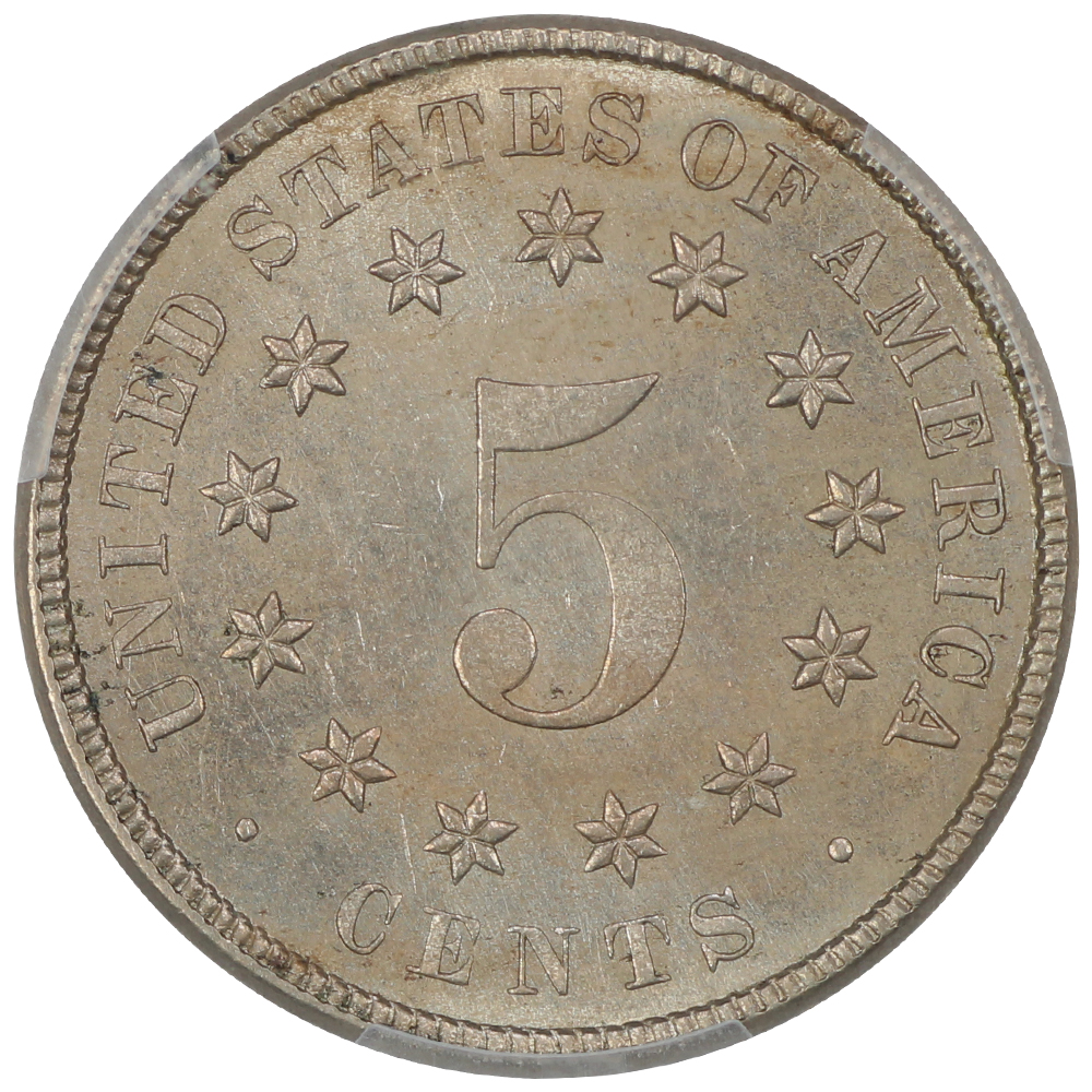 image for: 1882 5c PCGS MS64