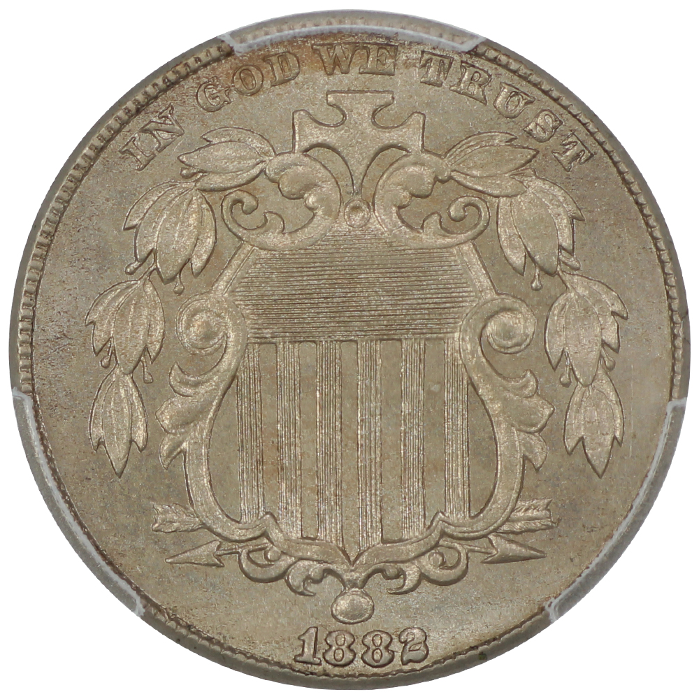 image for: 1882 5c PCGS MS64