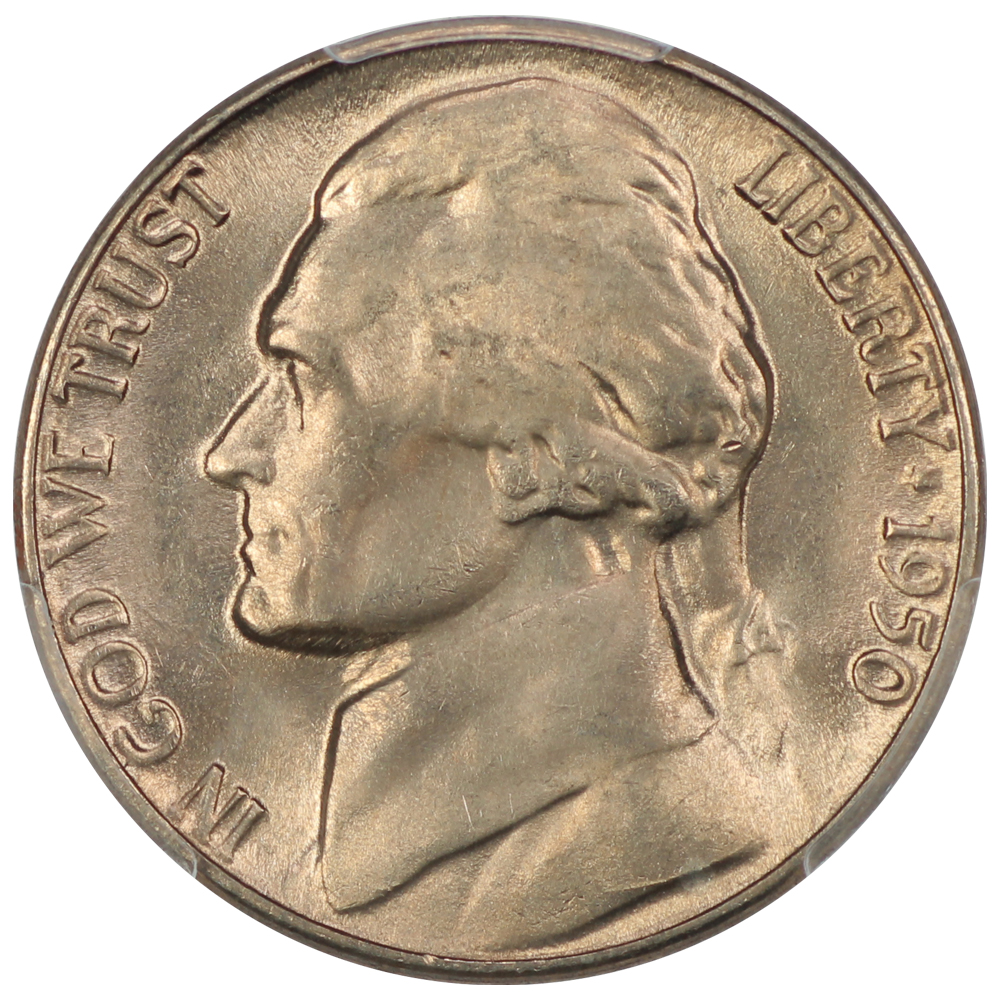 image for: 1950-D 5c PCGS MS66