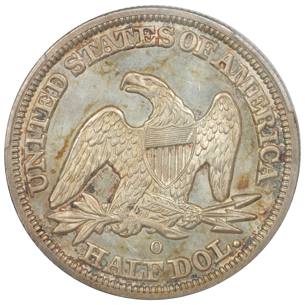 image for: 1845-O Repunched Date, FS-302, WB-18 50c PCGS MS64