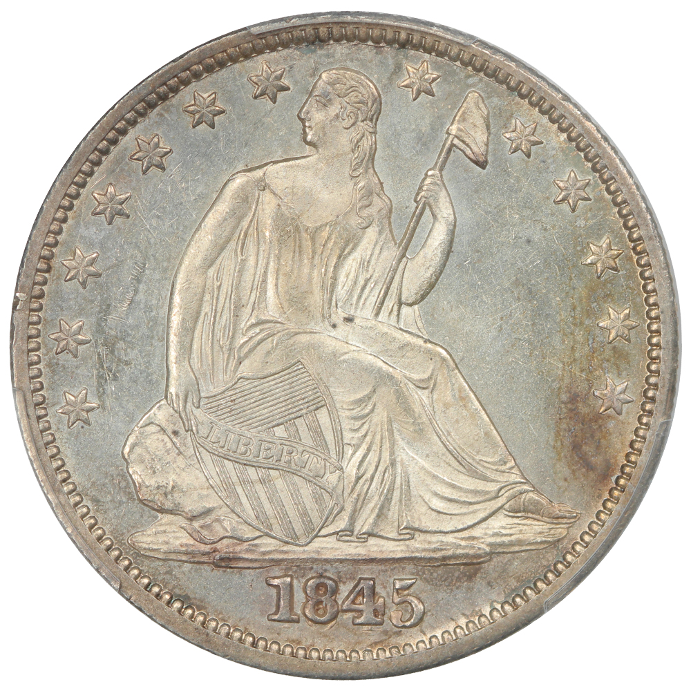 image for: 1845-O Repunched Date, FS-302, WB-18 50c PCGS MS64