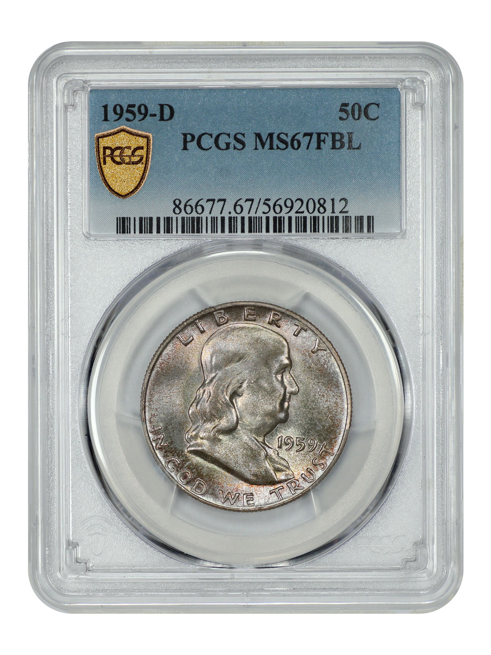 1833 Capped Bust Half Dollar, Proof Crushed Lettered Edge