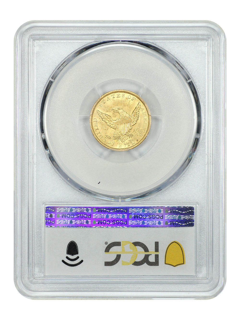 image for: 1836 Script 8 $2 1/2 PCGS MS62