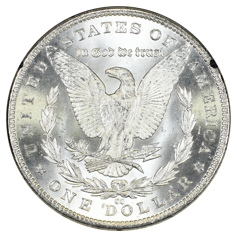 thumbnail for: 1883-CC GSA Hoard, Hard package $1  NGC MS64