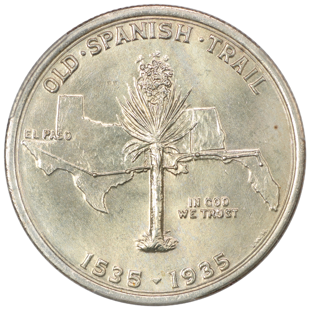 image for: 1935 Spanish Trail 50c PCGS MS66