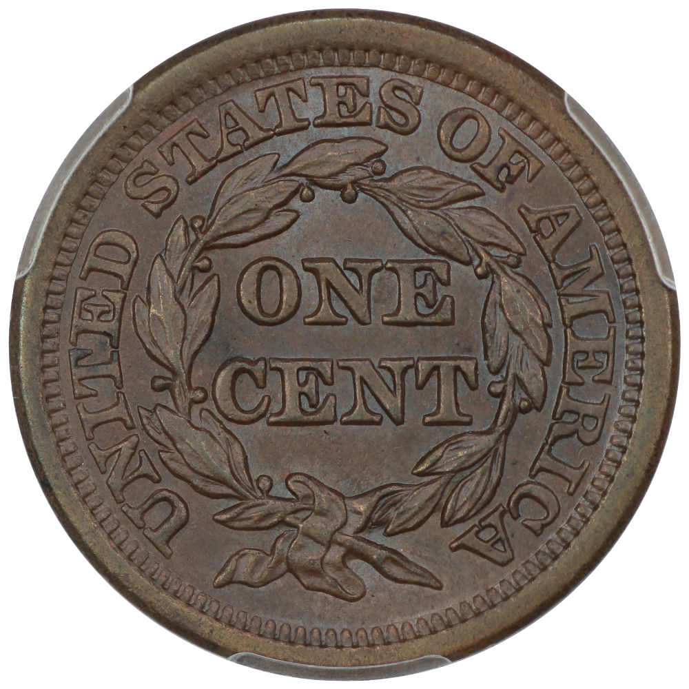 image for: 1849 1c PCGS MS64 BN