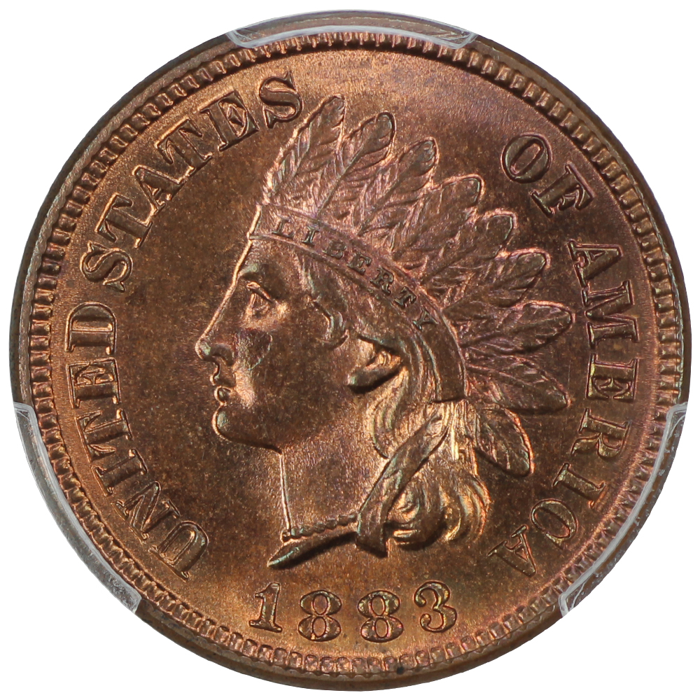 image for: 1883 1c PCGS MS66 RB