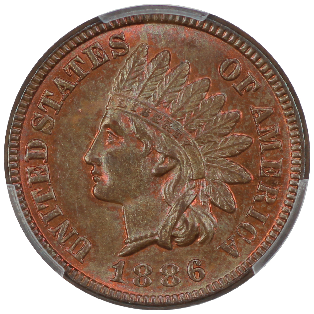 image for: 1886 Type 1 1c PCGS MS64 BN