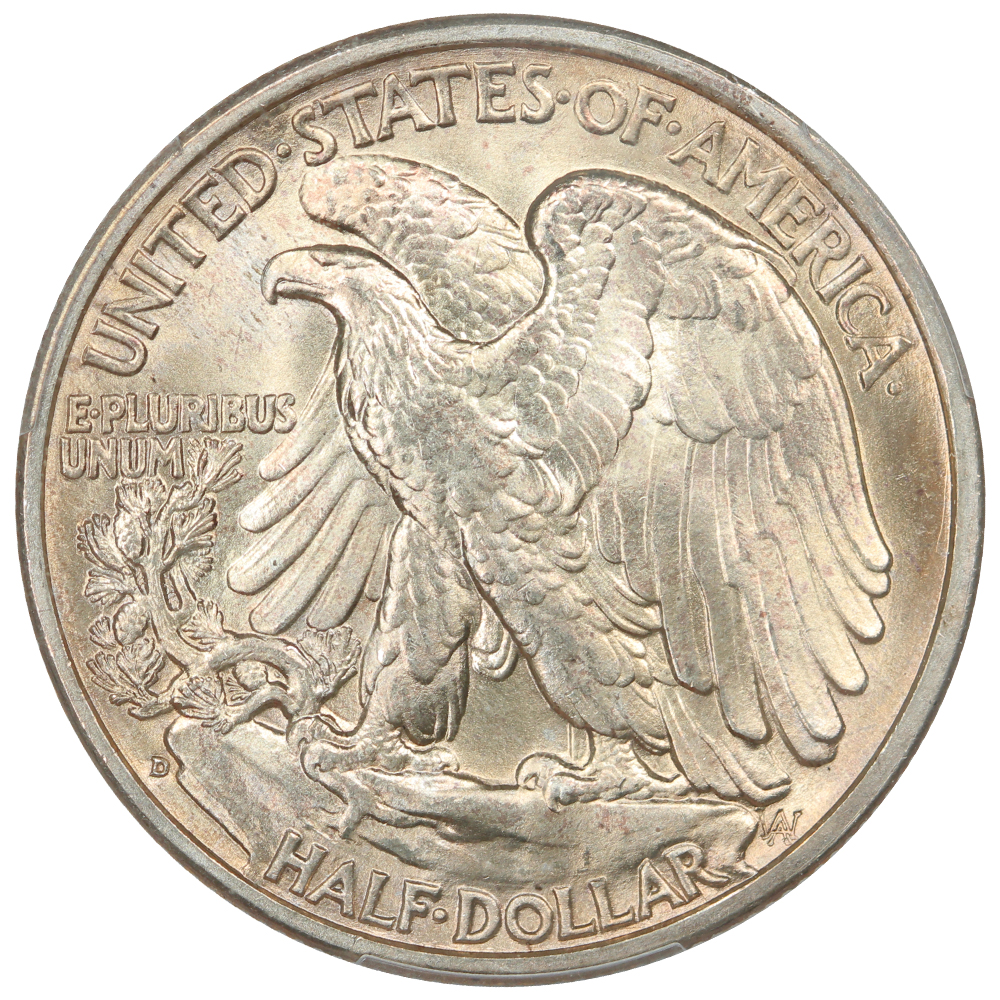 image for: 1936-D 50c PCGS MS65