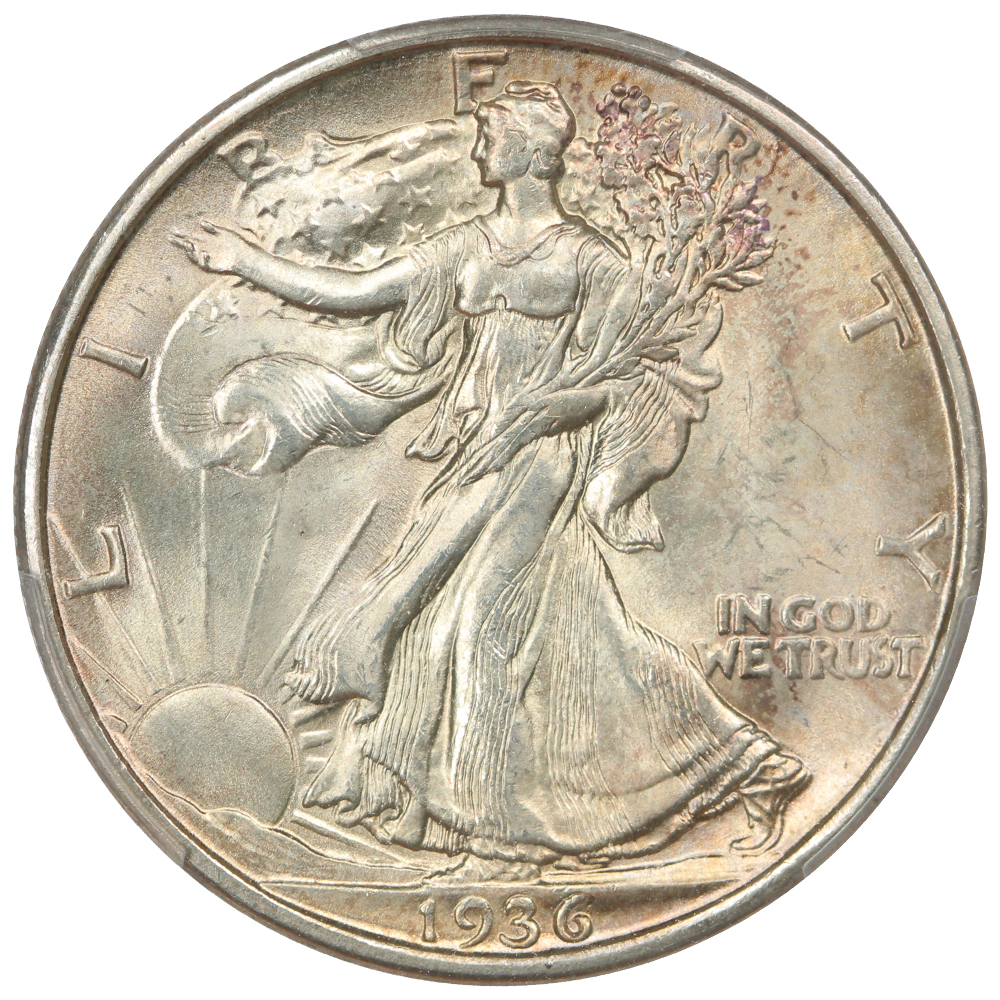 image for: 1936-D 50c PCGS MS65