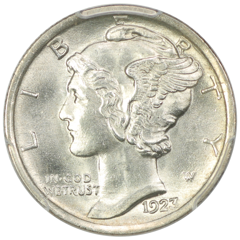 image for: 1923 10c PCGS MS65 FB